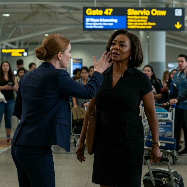 Airport Manager slaps Black woman at the gate — she smiles: “I own this airline…