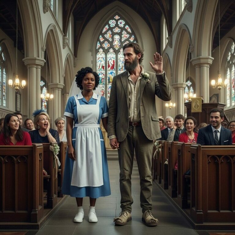 Black Nanny Marries Homeless Man, Guests Laugh At Their Wedding Until He Takes Mic And Said This…