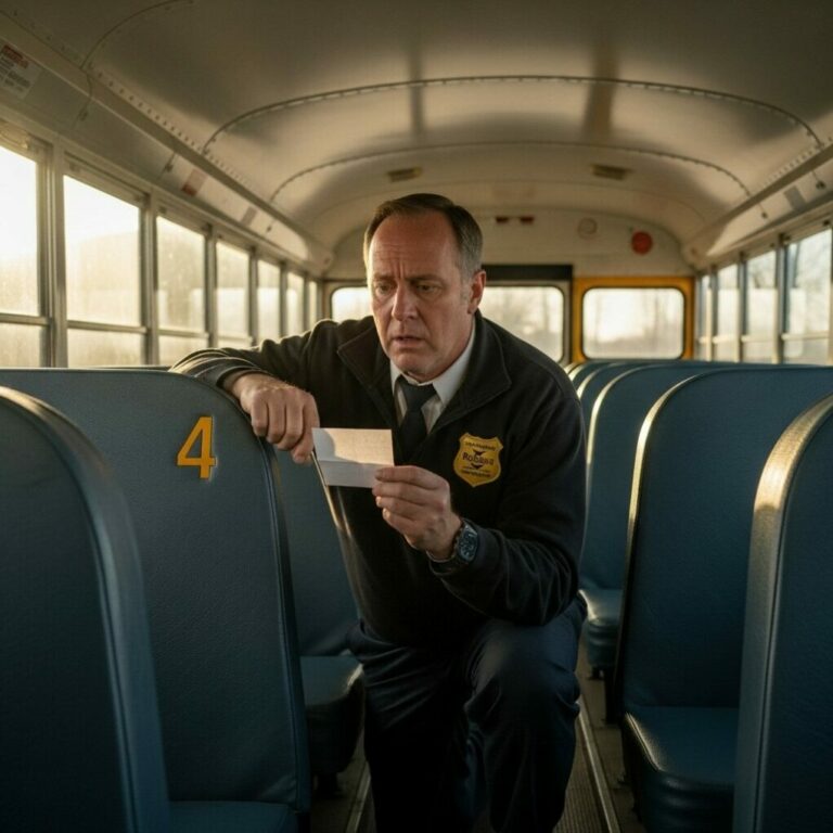Bus Driver Notices Girl Crying Daily, Looks Under Seat After Drop-Off and Gasps…