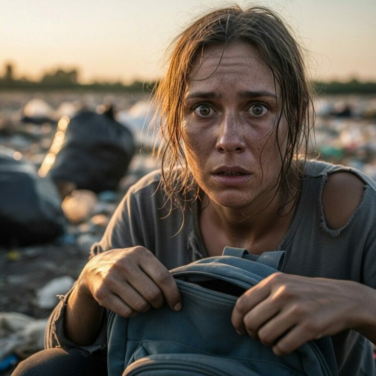 A Mother Found a Backpack in the Landfill for Her Son — What She Discovered Inside Left Her Speechless…