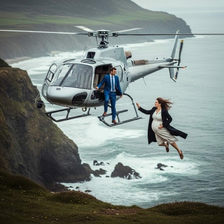 Husband Pushes Pregnant Billionaire Wife Off Helicopter To Take Property, But Unexpectedly She Was Prepared…
