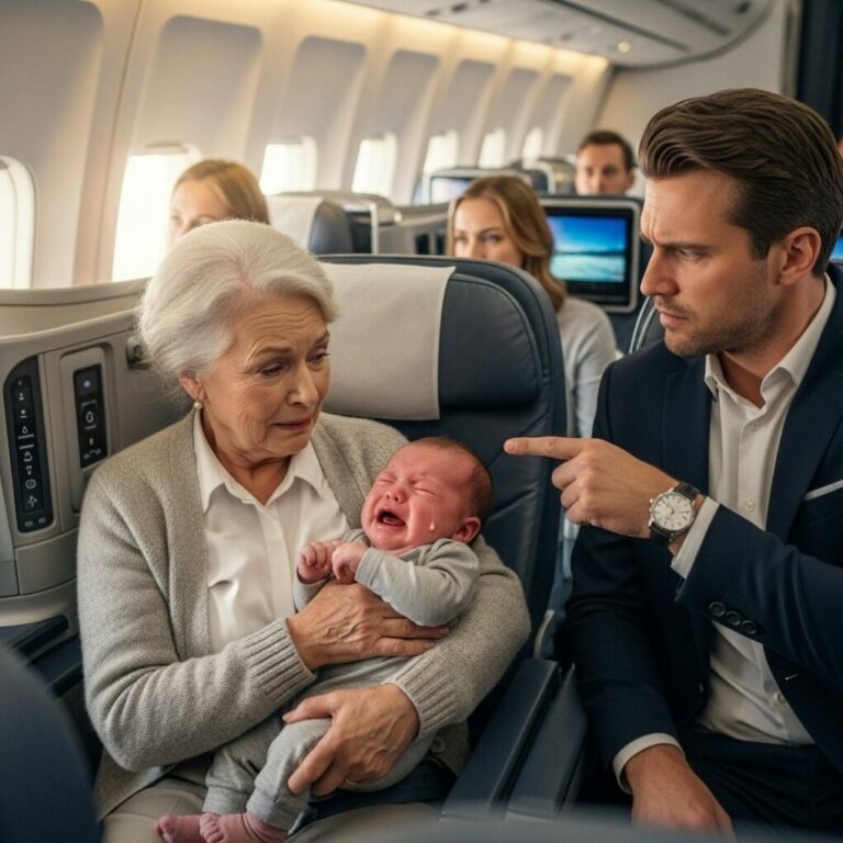 Man Kicked Me Out of My Plane Seat Because of My Crying Granddaughter – But He Didn’t Expect Who Took My Place…