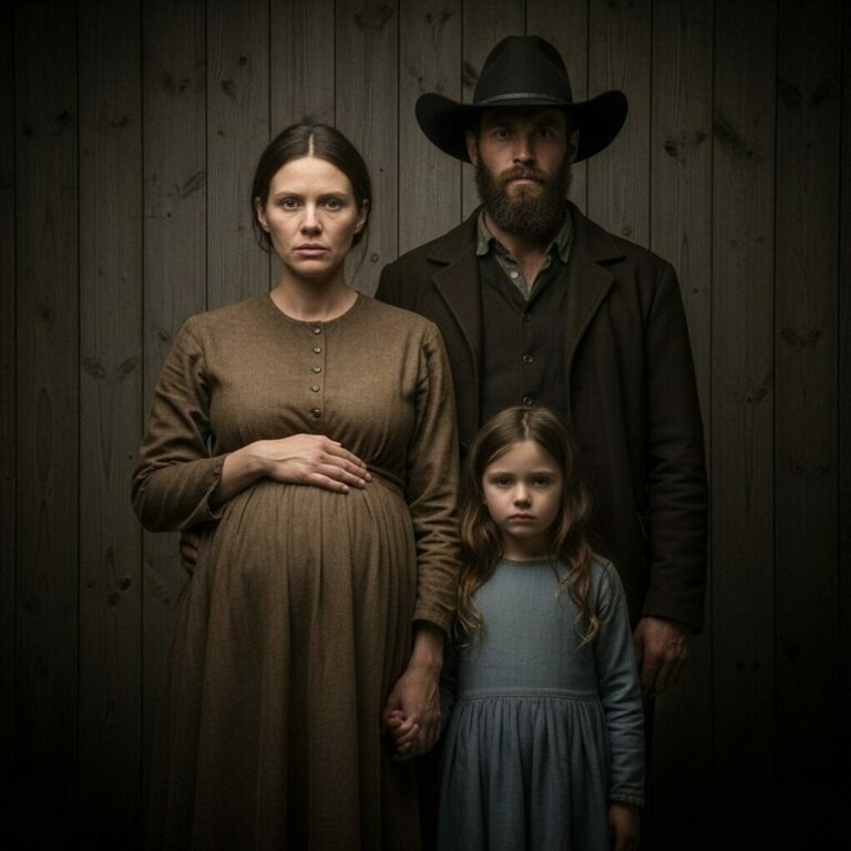 The crowd laughed when the young pregnant widow and her child were put up for auction. But when a lonely farmer stepped forward and said, “I’ll take them,” everyone fell silent…