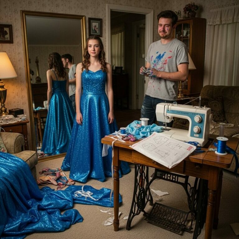 Brother Designs, Hand Sews Dress For Sister’s Prom When Family Can’t Afford To Buy One…