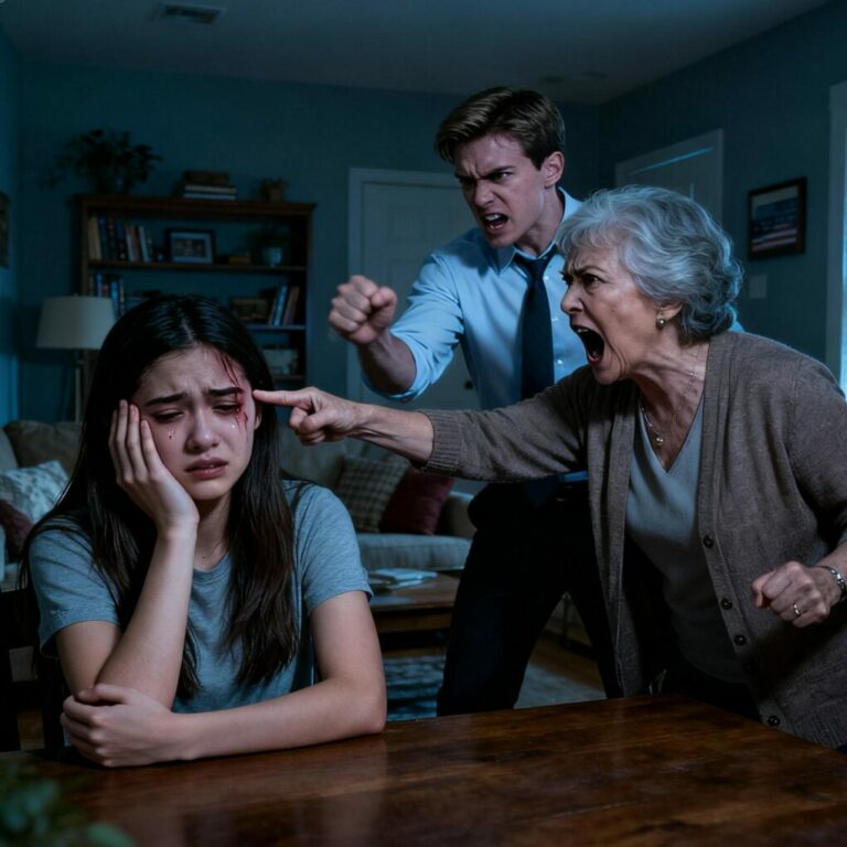 When my husband slapped me for not cooking because I had a 40°C fever, I signed the divorce papers. My mother-in-law yelled, “Who do you think you’re scaring? If you leave this house, you’ll end up begging on the streets!”  but I responded with a single sentence that left her speechless…