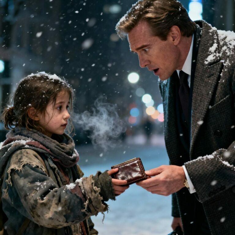 A Homeless Girl Returned A Billionaire’s Lost Wallet — His Reaction Left Everyone Speechless!…