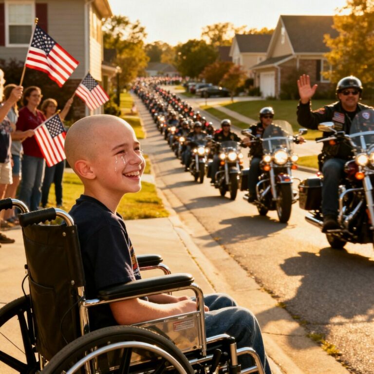 Thousands of Bikers Rode for One Little Boy — and Gave Him the Happiest Day of His Life…