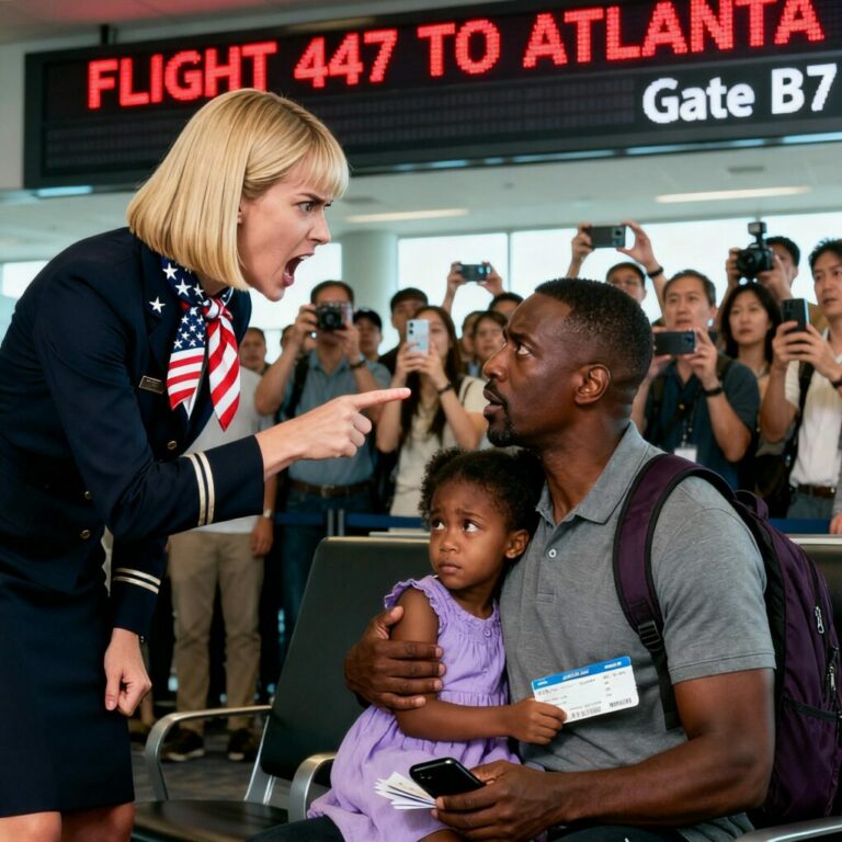 The flight attendant tore up an 8-year-old girl’s ticket, calling her a liar—never realizing who her father was…