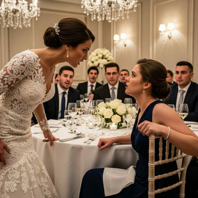 The moment the bride leaned toward me and whispered her insult, she had no idea the entire wedding would fall apart only minutes later.
