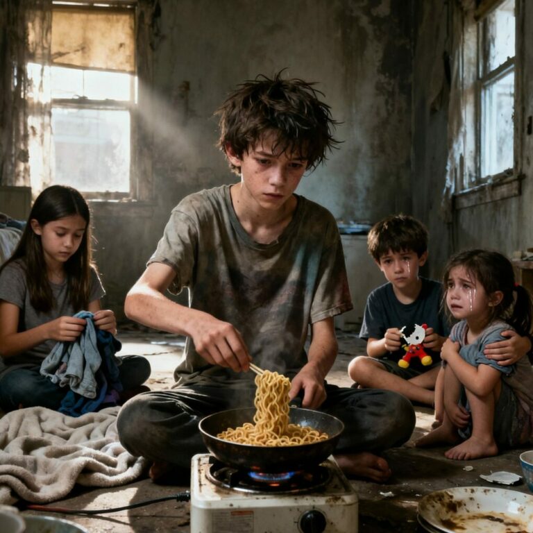 Four children were abandoned by their mother in a cold apartment in the middle of New York – the 13-year-old brother struggled to raise them in desperation, until the door closed forever on the youngest and the terrible secret was exposed to the world…