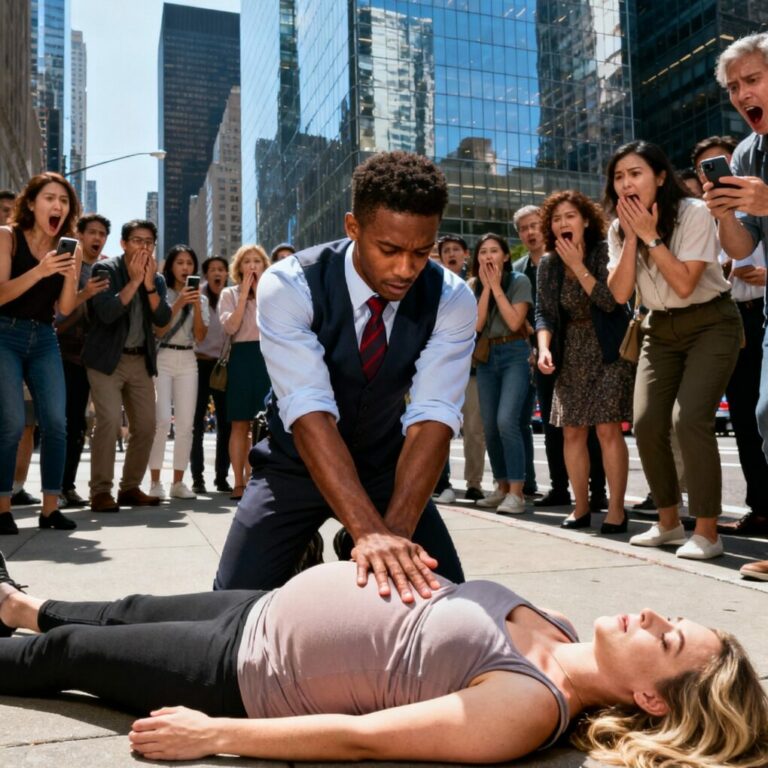 Un hombre negro pierde la entrevista de trabajo de sus sueños por salvar a una mujer embarazada en una calle de Nueva York… y luego descubre la aterradora verdad sobre quién es ella realmente…