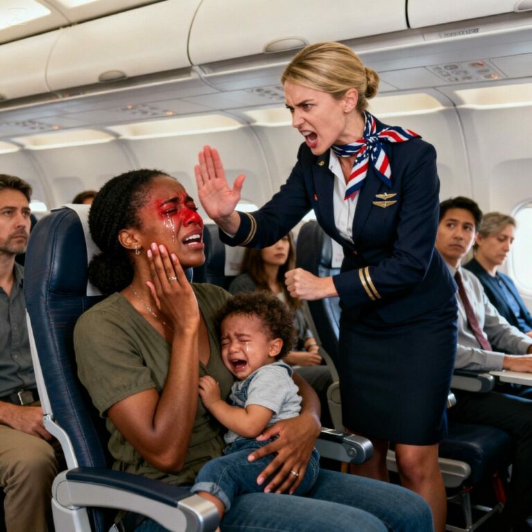 A racist flight attendant slapped a Black mother with a baby while no one intervened — then a CEO saw what happened and did something that left everyone ashamed…