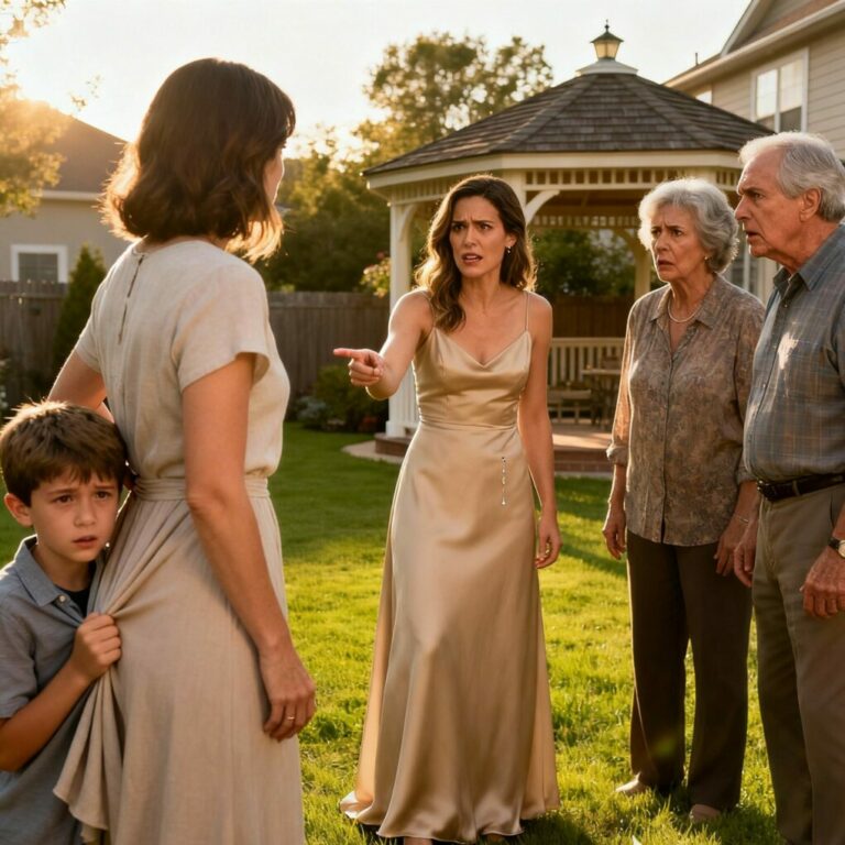 A dress can be replaced. A child’s trust cannot. When a mother must choose between “keeping peace” and defending her son’s dignity, her decision reshapes every relationship she’s ever known. This is what happens when a family protects an image—and a mother chooses to protect her child instead.