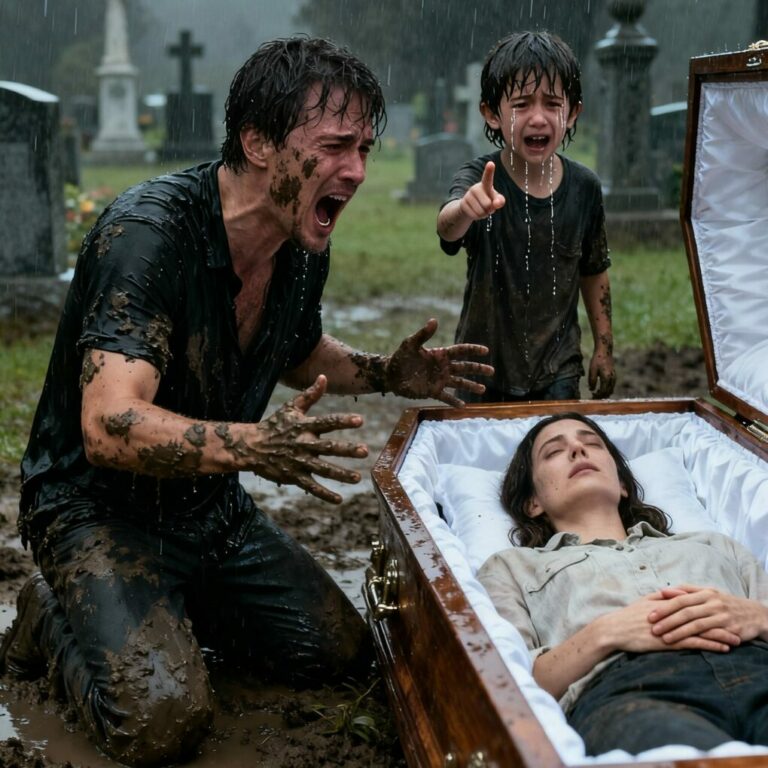 Just an hour after the burial, a 7-year-old boy insisted that his father dig up his mother’s grave — and the moment the coffin lid was opened, everyone held their breath…