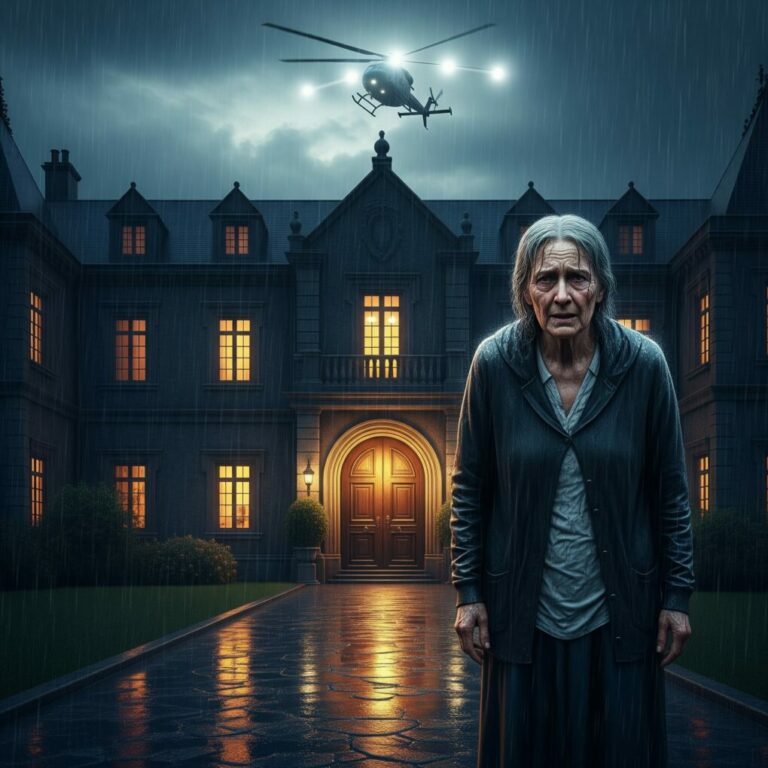 A fire swallowed my entire farm in a single night, leaving nothing but ashes and smoke behind. With nowhere else to turn, I found myself standing at my daughter’s doorstep. She opened the door, looked at my dirt-covered clothes and worn shoes, then gently pulled the door halfway shut. “Mom… I’m sorry,” she murmured, “we really don’t have room for you, and I just had a new Persian rug laid in.”