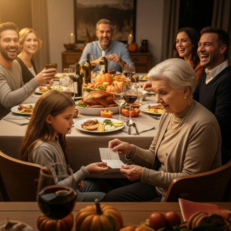 “Grandma Pretend You’re Sick And Get Out NOW!” My Granddaughter Wrote At Dinner. 10 Minutes Later…