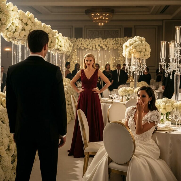 At our wedding, my husband raised his glass and said, “This dance is for the woman I’ve secretly loved for ten years.” Then he walked past me…