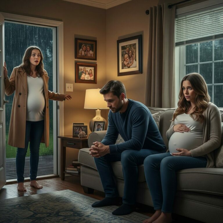 At five months pregnant, I discovered my twin sister had moved into my home only to start sleeping with my husband. The fake ID I uncovered in his desk confirmed they were preparing to disappear together. When I demanded, “You’re pregnant with his baby, right?”, she didn’t deny it. Instead, she slowly stood up… and the truth that followed was far more horrifying than infidelity….