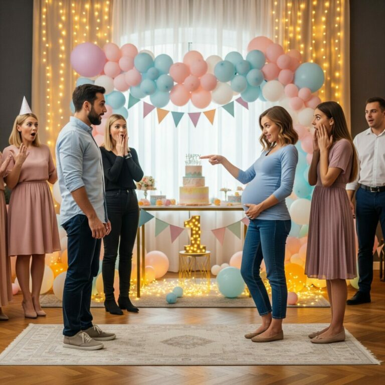 My best friend’s baby shower turned into a nightmare when she announced that my husband was the father of her child. What happened next, however, sh0cked everyone even more…