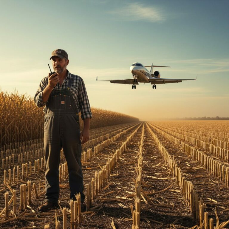 Jet Loses Both Engines Over His Farm. The Farmer Gets on the Radio and Starts Giving Flight Commands…