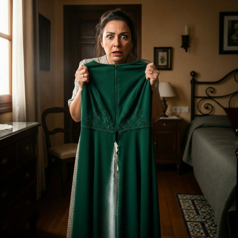 La noche en que mi padre fallecido me dijo: “No uses el vestido que te compró tu esposo”. Un día antes de cumplir cincuenta años, desperté temblando, sobresaltada por un sueño en el que…