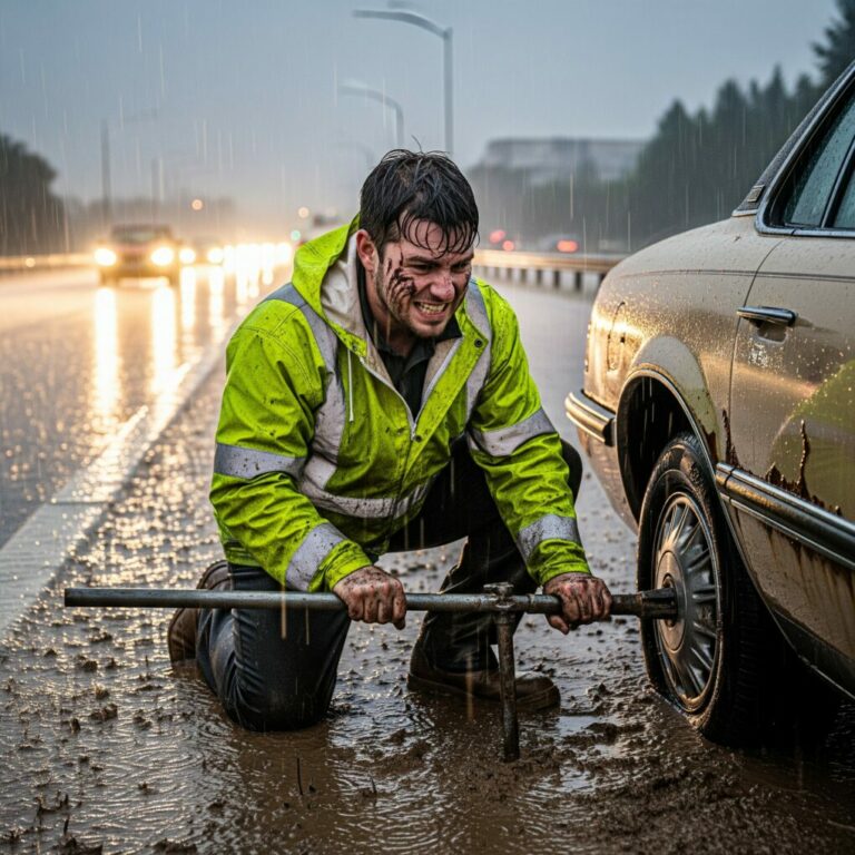 A young engineer stopped to help an old couple in the rain, not knowing the man he saved was a billionaire testing the world’s humanity. What happened next shook the entire aerospace industry.