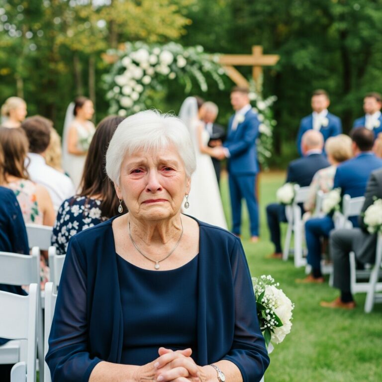 Mi hijo me colocó en la última fila de su boda, avergonzado de mi “pobreza”. No sabía que el multimillonario que se sentó a mi lado era el amor de mi vida, ni que ahora era el dueño del edificio de su suegro.