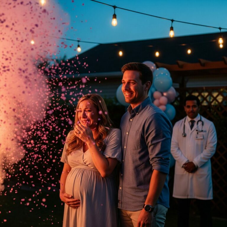 The confetti was pink, the smiles were bright, but behind the celebration, a secret was waiting that could have destroyed everything in a heartbeat.