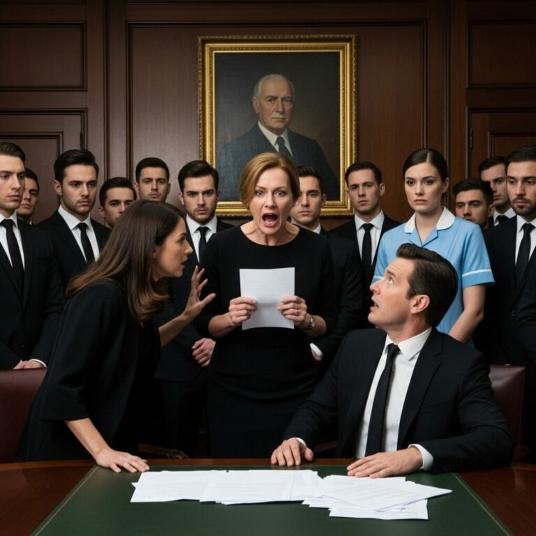 At my father’s funeral, my brother smirked and said loudly, “He didn’t leave her anything. She was nothing to him.” Relatives nodded, whispering. The lawyer stayed silent, and shame burned in my chest.  Then a nurse stepped out from the crowd, holding a sealed envelope. “He told me to give this to her,” she said, pointing directly at me. “And only her.”  Gasps rippled through the room. My brother’s grin vanished.  I opened the envelope with trembling hands— and the moment I saw what was inside, the entire room fell dead silent.