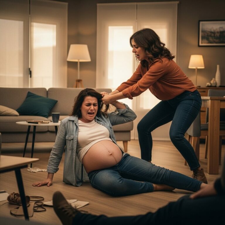 Cuando estaba embarazada de ocho meses, mi codiciosa cuñada intentó apropiarse de los 150.000 dólares destinados a mis hijos mientras mi esposo estaba fuera. Me enfrenté a ella, pero se enfureció y me golpeó el vientre hinchado con el puño —mis aguas se rompieron de inmediato. Aún así, no se detuvo. Me tiró del pelo y me arrastró por el suelo. El dolor era insoportable, y finalmente perdí el conocimiento. Horas después…
