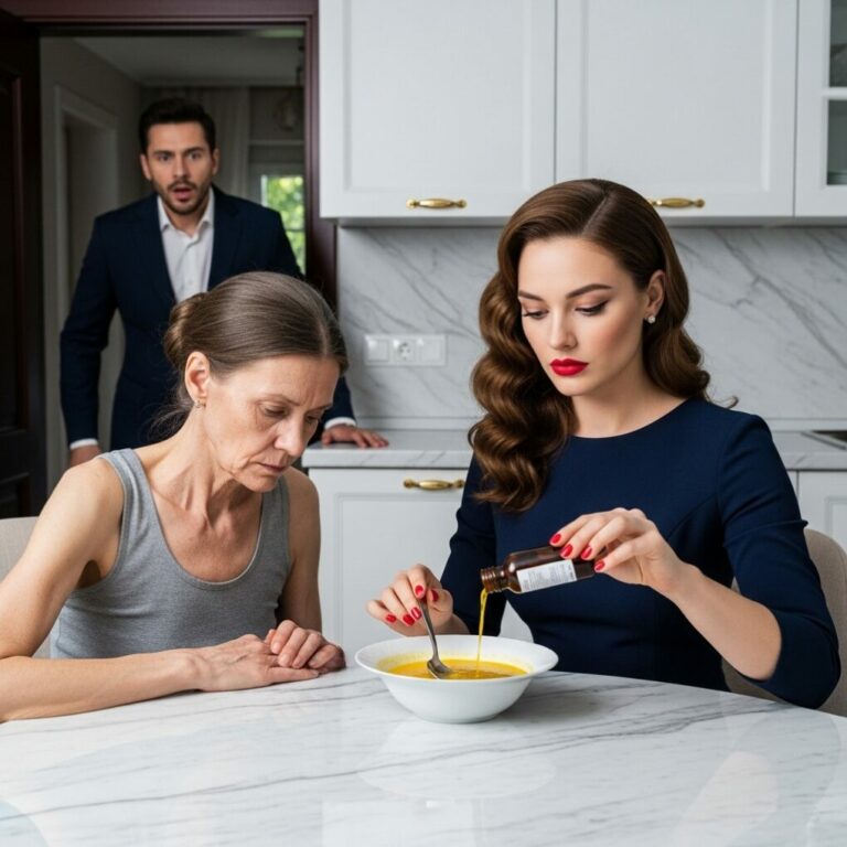 Margaret Callahan was disappearing—day by day, meal by meal, in her own home. Her once-bright eyes had grown dim, and her laughter faded into silence. But it wasn’t illness taking her away—it was someone she trusted most. When her son Ethan returned unexpectedly, he found a truth so shocking it would change their lives forever.