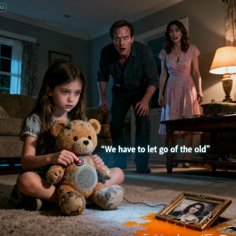 When My Wife Smiled and Said, ‘We Have to Let Go of the Old,’ I Thought She Meant Healing. But When My Daughter’s Teddy Bear Replayed Those Same Words — in Her Voice — I Realized We Were Living With a Monster