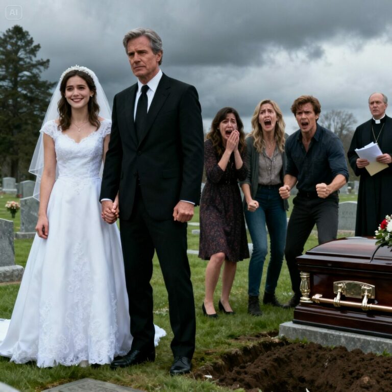 “At My Mother’s Funeral, My Father Announced His Wedding. But the Priest Interrupted with a Secret That Changed Everything.” He thought he could replace her before her body was cold. But when the priest stepped forward with an envelope my mother had left behind, his smirk vanished—and his entire life unraveled in front of everyone