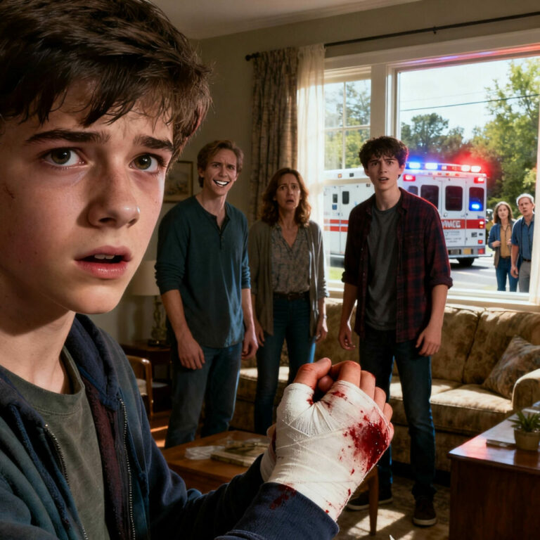 “When Brothers Break More Than Bones: The Day a Teen’s Silent Screams Finally Shattered His Family’s Perfect Facade”