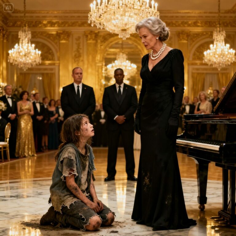 A Homeless Girl Crashed a Millionaire Gala — Minutes Later, She Played a Piano Piece So Powerful It Exposed the Darkest Secret of the Woman Who Stole Her Mother’s Life.