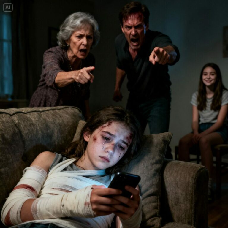 The moment my sister hit me, the pain in my ribs made me gasp for air. I reached for my phone to call for help, only for my mother to snatch it and say, “It’s nothing. Don’t ruin her life.” My father’s disgusted glare came with the words, “Drama queen.” They had no clue what I was about to do…