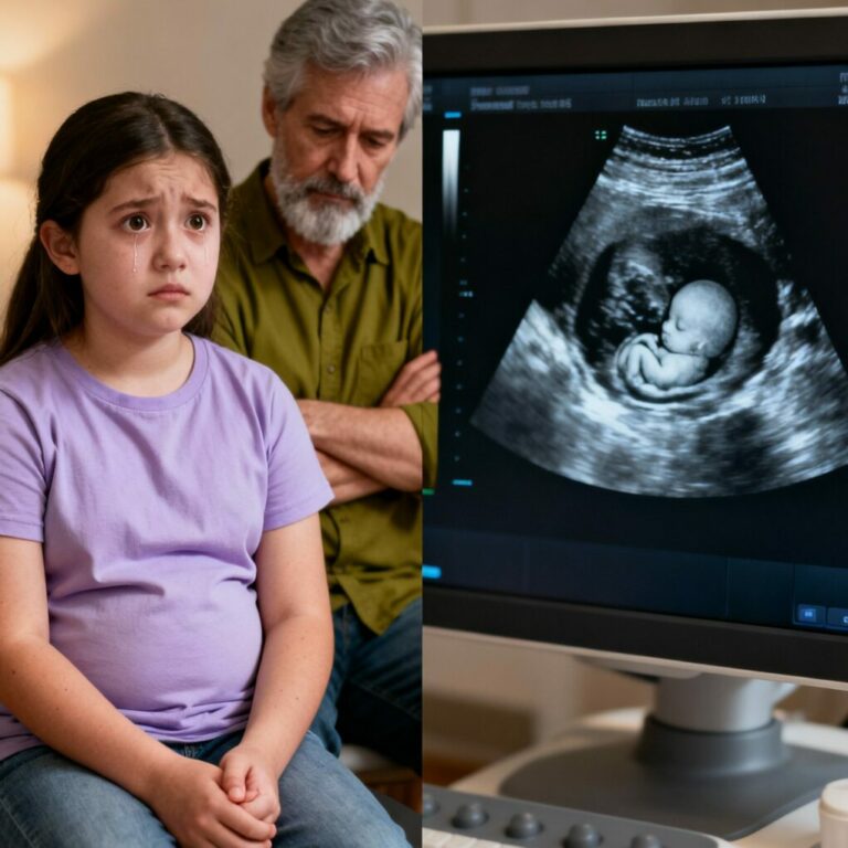 Durante una visita a la clínica, una doctora nota que una adolescente se comporta de manera extraña con su padre. Pronto, una ecografía revela algo profundamente perturbador…