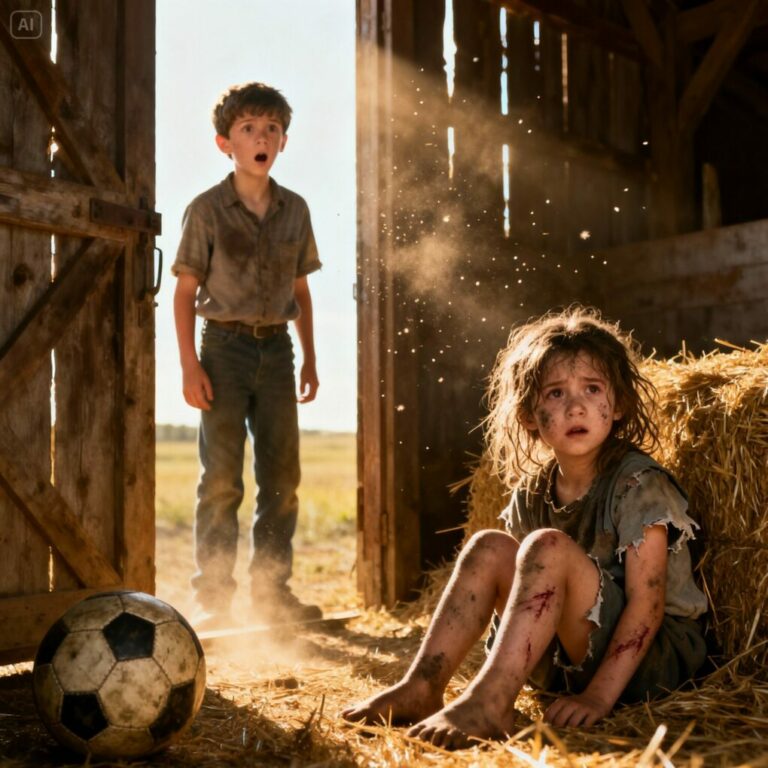 A Farm Boy Kicked His Ball Into His Dad’s Barn — What He Found Inside Changed Everything…