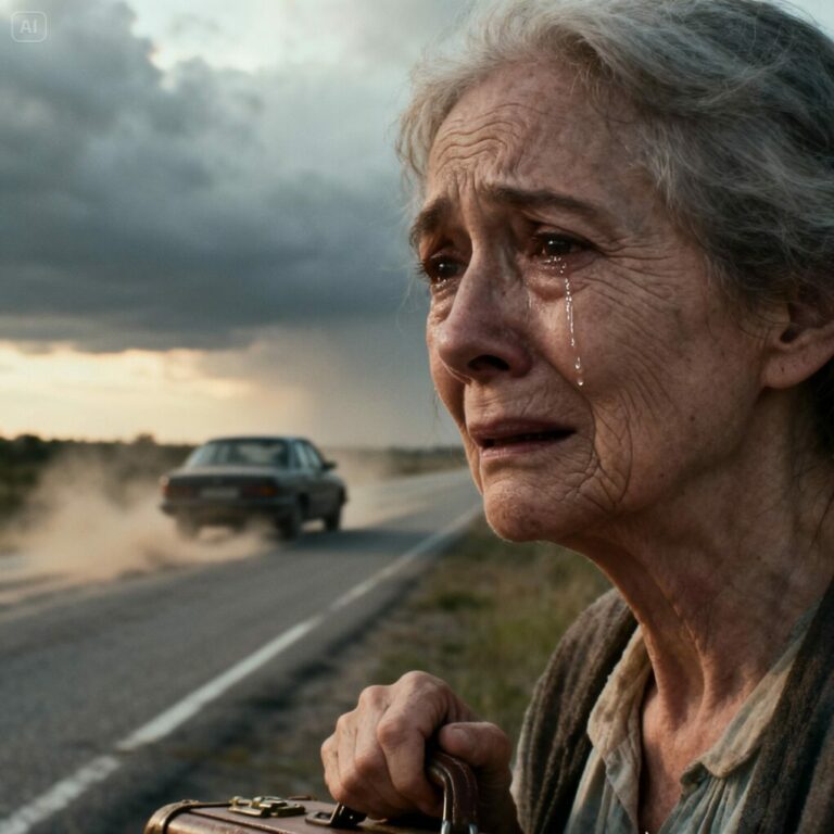 My Son Left Me on the Side of the Road — But the Blind Stranger Who Found Me Changed Everything…