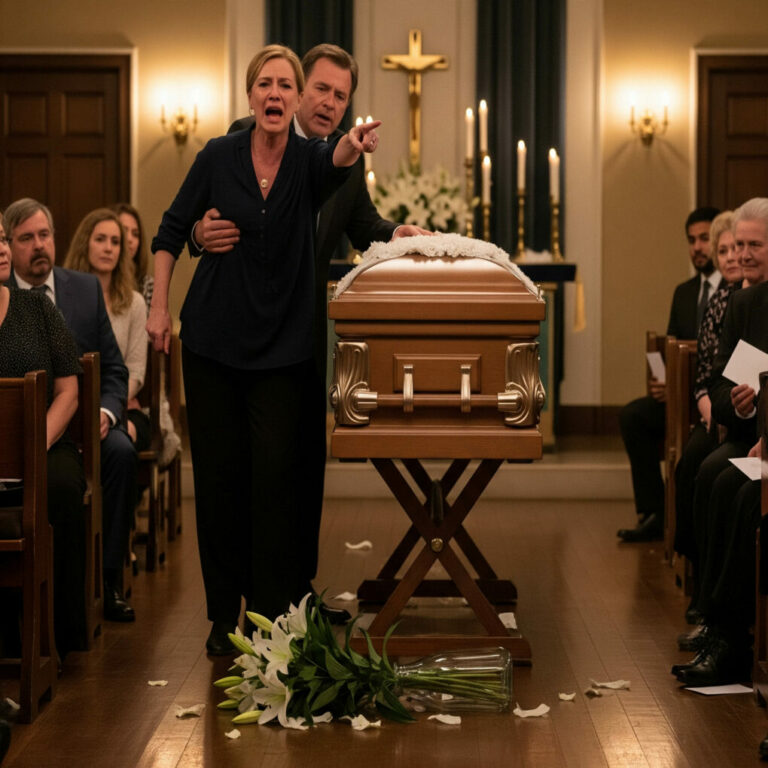 “At Her Daughter’s Funeral, a Mother’s Accusation Silenced Everyone—But the Truth Her Husband Revealed Moments Later Left the Entire Town Stunned”