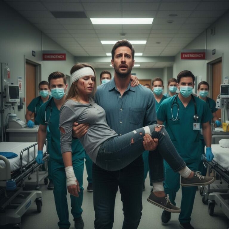 My husband treated me terribly for years. One day, I collapsed, and he rushed me to the hospital, insisting I had “just slipped on the stairs.” But when the doctor walked in and checked my file, my husband suddenly went silent — and the look on the doctor’s face said everything. That moment exposed a truth he never expected…