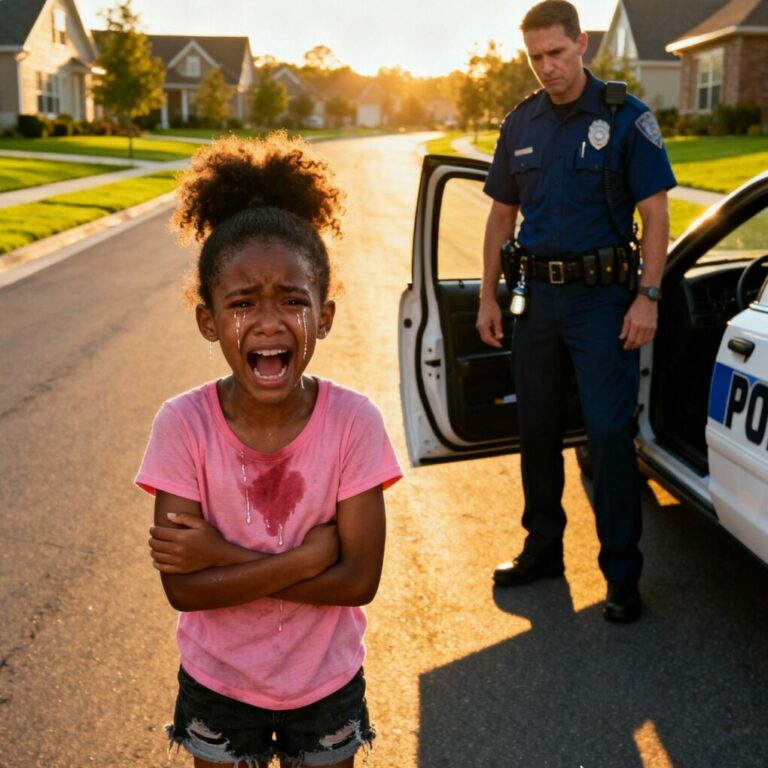 The girl went to the police crying: “Please follow me home” — they came and burst into tears when they saw this scene…