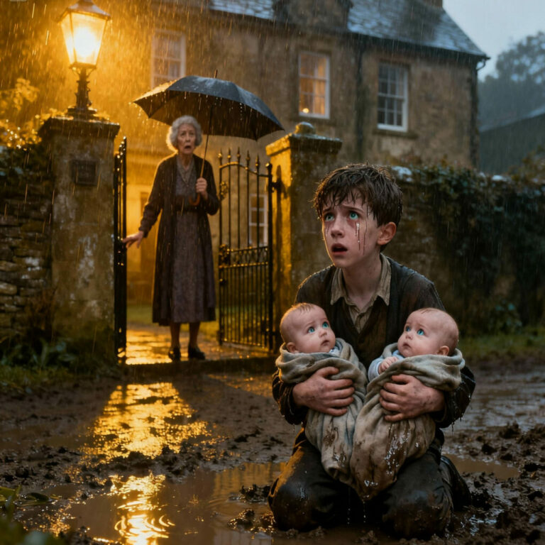 The Old Widow Let a Boy In From the Rain — What She Saw in the Twins’ Eyes Changed Everything