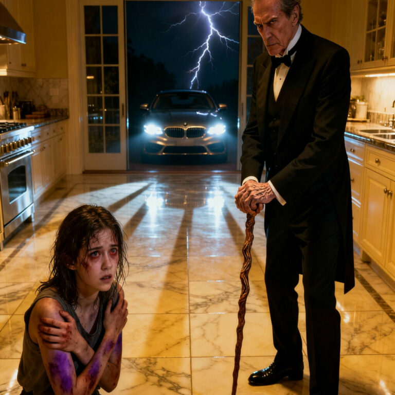 He Heard a Noise at Midnight, Picked Up a Bat… and Found a Terrified Girl Hiding in His Mansion