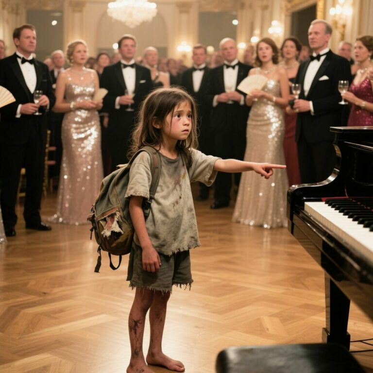 “Can I Play for a Plate of Food?” The Moment a Starving 12-Year-Old Girl Sat at the Piano — and Silenced a Room Full of Millionaires…