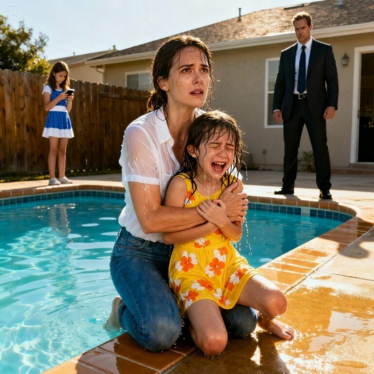 My Sister Pushed My 8-Year-Old Into The Pool “For Views” While My Parents Held Me Back And Laughed – They Thought It Was Just Content, Until The Quiet, Divorced Nurse They Despised Walked Out Of Their Estate Knowing Exactly How To Take Everything They Loved