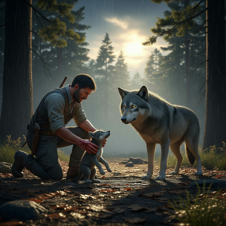 He Saved a Dying Wolf in the Woods — Years Later, She Came Back With Something Unbelievable