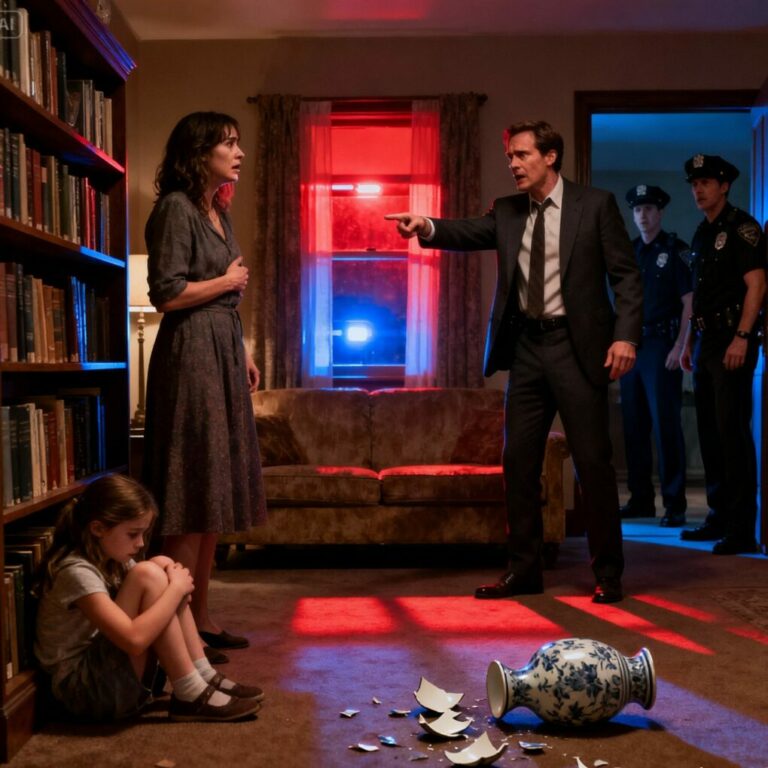 She picked up the vase because she was afraid—but the moment it shattered, everything she’d been forced to hide for ten years finally came to light, exposing a truth no one in that room was ready to face.