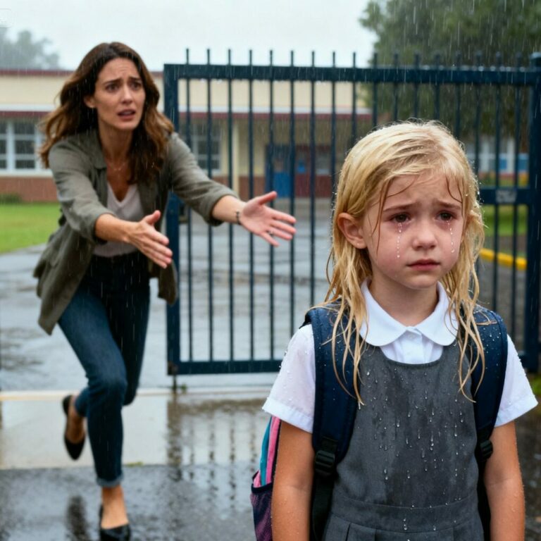 When she found her daughter soaked and sobbing outside the school gates, she realized the betrayal wasn’t sudden—it was the final crack in a lifetime of being the daughter they loved only when they needed something.