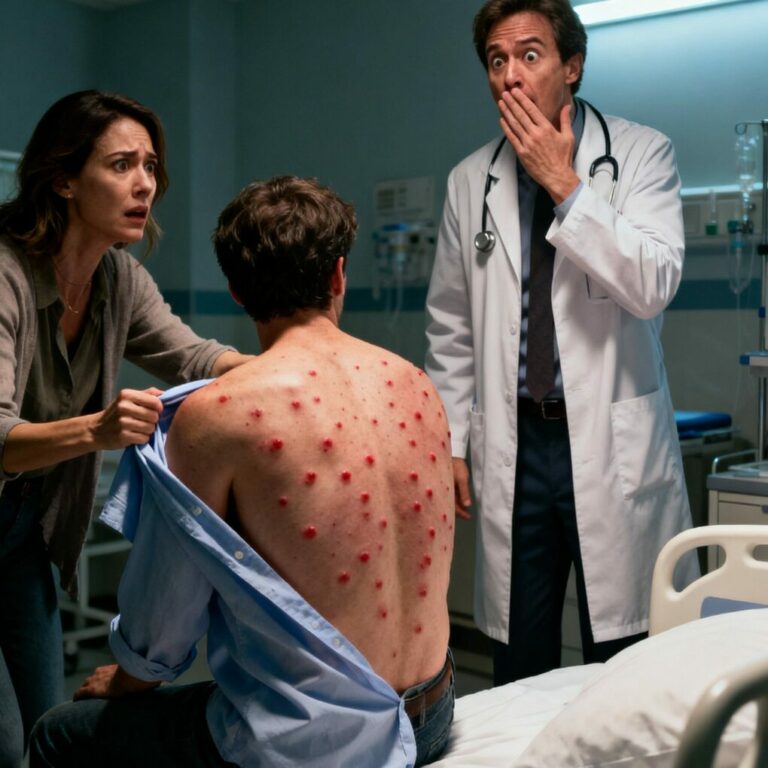 My husband kept developing strange, itchy bumps on his back, but we thought it was allergies. At the emergency room, when the doctor saw them, he went pale and shouted: Call 911! Now…